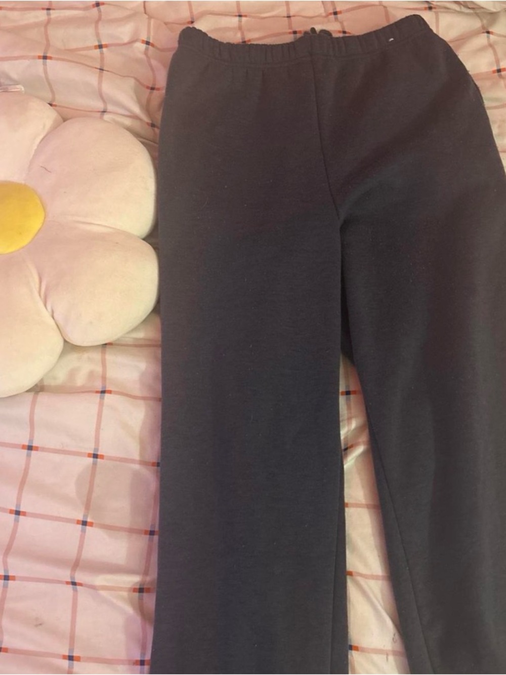 Women's navy blue Wide-Leg Elastic-Waist Sweatpants